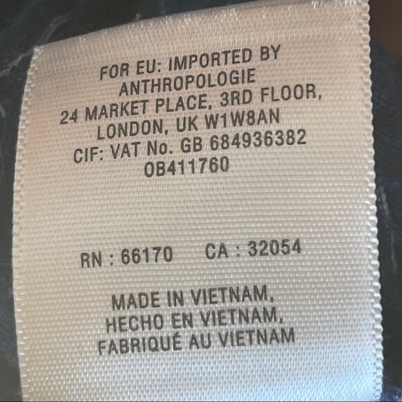 Anthropologie Postmark Top Womens Extra Small XS Rayon Textured Sleeveless Blue - Picture 6 of 12